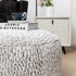 20x20x12 Inches Asuprui Pouf Ottoman Unstuffed Ottoman Foot Rest No Filler Soft Fur Foot Stool Fuzzy Chair Floor Pouf