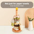 Cambiar Paper Towel Holder, Wooden Kitchen Roll Stand (Yellow Ball)