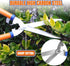 WPR1E95 Hedge Clippers with Adjustable Length Handle and Wavy SK-5 Steel Blade for Pruning Bushes and Borders