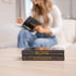 LAMOUR HOME DECOR Set 3 Books for Decoration - Home Decor Faux Book Stack with Gold Foil Stamping - Minimalist
