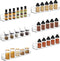 CRAFTIFANO Clear Acrylic Spice Rack Wall Mounted 15 inch Floating Shelf with Removable