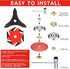 6 Trimmer 3 Set Trimmer Forester(Red,9" x36t+10" x3t+6t) Threlaco Steel Teeth Razor Head and Teeth Brush Cutter Blade