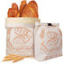 2 Pack Beeswax Bread Bags with Zipper, XL(13x17in) Sourdough Bread Storage for