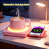 15W 3-Temp Mug Warmer for Desk with Wireless Charger - Aesthetic Desktop Accessory Tech Gifts for Women, Coffee Cup
