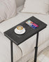 TB01BK083 TUTOTAK End Table, Side Table, Tall Couch Table, Sofa Table, Living Room, Bed Room, Black