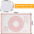 Qidoe Silicone Baking Mat, Extra Thick Non Stick (16"x 24") with Measurement, Fondant, Dough Rolling, Oven Liner