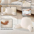 Fur,Large(19")) Reading Pillow for Sitting in Bed,Large Backrest Reading Pillow with Arm Rest,Back-Rest Support Cushion