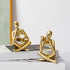 Prettidecor Thinker Statue Set of 2, Abstract Art Reading Sculpture Figurine, Modern