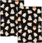 Halloween Kitchen Towels 16x24 Inch Black Cute Ghost Pumpkin Fall Decor Dish