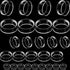 Jetec 45 Pieces Acrylic Display Stand, Clear Ring Baseball Stands for Golf Ball, Baseball, Softball, and More