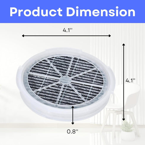 Nispira Activated Carbon HEPA Filter Replacement, For Air Purifier FridaBaby Sound Machine, 4 Pack