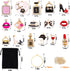AIERSA Wine Glass Charms - Funny Drink Markers with Gold Rings for Party Decorations