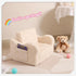 2-in-1 Cozy MOMCAYWEX Kids Sofa, Flip-Out Foam Couch with Soft Sherpa Cover, Play Lounge Chair, Cream