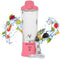 Elite Rechargeable Travel Blender: 240W Personal Smoothie Maker with 6-Leaf Blade, 600ml Capacity, Innovative Pop-Up