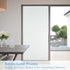 Qualsen Window Privacy Film - Frosted Glass Window Film Matte White Non-Adhesive Static Cling for Home Office