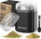 Herb Grinder Spice Grinder, 200w Electric Grinder with Stainless Steel Blade and Cleaning Brush, Compact Size for Herbs