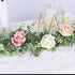 DearHouse Faux Eucalyptus Garland Plant, 2 Pack Artificial Vines Hanging Eucalyptus Leaves for Wedding Decor