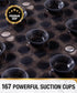 27x15 Inch HITSLAM Non Slip Bathtub Mat, Bath Mat for Tub with Suction Cups and Drainage Holes, Machine Washable Oval
