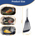 KSENDALO Thin Kitchen Spatula Turner for Egg, Fish, Slotted Flexible Plastic Spatula for Nonstick Cookware, Ideal
