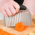 Qoarxui 2PCS Large Crinkle Cutters, Heavy Duty Stainless Steel Crinkle Cutter with Ergonomic Non-Slip Handle