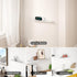 16") Floating Shelf for Wall, Off Center Metal Shelf for Decor, Modern Wall Shelf for Storage with Lip, Hanging Shelf