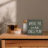 5X5, Where The Wild Ones Play Green Wood Box Sign Desk Decor Nursery Kids Room Wooden Block Sign Decorations