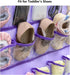 Closet 30 Hanging Baby Shoes Organizer Baby Headband Holder Organizer for Baby Bow Socks Underwear with Clear Pockets