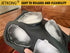 JETKONG Skull Cake Pan, Silicone Skull Cakelet Mold, Skull Pirate Cake Tin Baking Pan (Black)