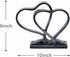 PUHOZN Heart Sculpture for Living Room Decor Heart Decoration Gift for Her and Him Love Wedding Anniversary Couples
