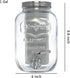 Cold Brew Pitcher, 1 Gallon Iced Coffee Maker, Cold Brew Mason Jar with Thick Glass Carafe and Stainless Steel Filter