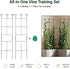 Hensal 2 Pack 30'' Plant Trellis for Climbing Plants Indoors, Metal Garden Trellis for Potted Houseplant, Rustproof