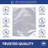 50x Wallaby 1-Cup Mylar Bag Bundle, 5 Mil Mylar Bags + 50 Labels, Heat Sealable, Food Safe Storage Solutions