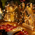 2Pcs 10Ft 200LED Fairy Lights Plug in, Copper Wire Firecracker Firefly Lights Waterproof Cluster String Lights
