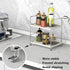 kaileyouxiangongsi Plastic/Metal 2-Tier Freestanding Stackable Organizer Shelf for Bathroom Countertop and Kitchen