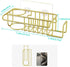 Gold(8.73 3.54 2.36in) HapiRm Sponge Holder for Kitchen Sink, No Drill Kitchen Sink Caddy Organizer, Rustproof Dish