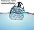 Insulated Lunch Bag Box for Women, Blue Butterfly Print Cooler Thermal Waterproof Tote Bag for Work & Picnic
