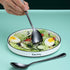Berglander Black Salad Server Set, Stainless Steel Salad Serving Set with Titanium Black Plating, Pack of 2 (Shiny
