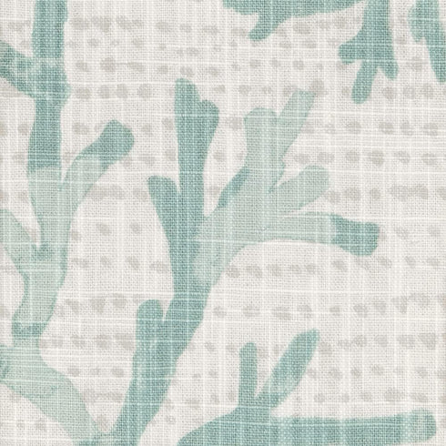 Turquoise Blue Valances for Windows, 53x18 Inches Cotton Curtains for Kitchen or Living Room Beach Coastal Decor