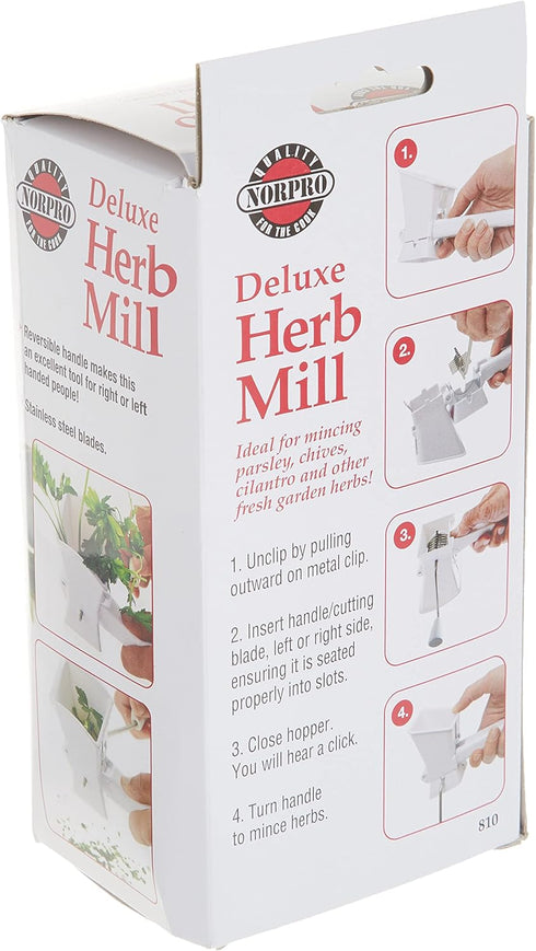 Norpro 6.25in/16cm, Herb Mill, White