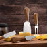 6 Piece Cheese Knives Set with Wooden Handle, Mini Stainless Steel Cheese Knife Set for Charcuterie