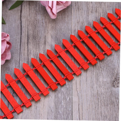 Yardwe 2pcs DIY Picket Garden Plastic Rail Fence Mini Fence for Christmas Village Trees Supplies