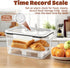 peatend Countertop Bread Box for Kitchen | Airtight Bread Storage Container with New Upgrade Time Recording Lid Bread
