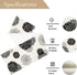 13 36 Inch Black Gray Table Runner Dahlia Pinnata Flower Beige Table Runners Modern Elegant Pompon Farmhouse Geometric