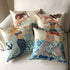 ULOVE LOVE YOURSELF Ocean Theme Throw Pillow Case - 4 Pack Cotton Linen Mermaid Square Cushion Covers 18 X 18 Inch