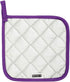 100% Cotton Potholders - Everyday Basic Terry Pot Holder Set for Cooking and Baking, Heat Resistant, Set of 6 Grape