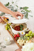 CYPRESS SUNRISE 5 Brie Baker with Lid and Spreader - White Ceramic Baking Dish for Cheese, Baked Brie, Fondue, Dip