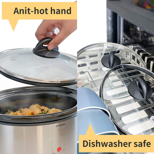 2 PACK Pot Lid Top Replacement Knob - Universal Kitchen Cookware Replacement Pan Lid Holding Handles