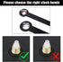 Mudder Black Clock Hands Replacement Kit - 14 Styles Non-Ticking Clock Movements, DIY Clock Parts