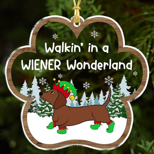 Dachshund Christmas Ornament 2025 Dachshund Gifts for Women, Wiener Dog Ornament for