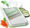 PrepSolutions Adjust-A-Slice & Julienne Mandoline, White & Green, Adjustable Slicer for Fruits and Vegetables